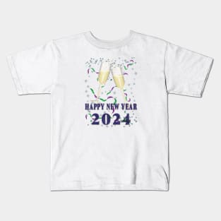 Happy New Year 2024 Kids T-Shirt